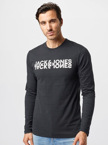 JACK & JONES Póló - fekete: elől