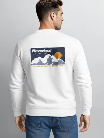 Neverless Sweatshirt 'Neverless Expedition' in White
