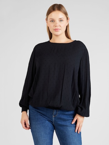 ONLY Carmakoma Blouse 'Adana' in Zwart: voorkant