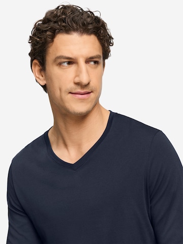 Hanro Shirt ' Night & Day ' in Blauw
