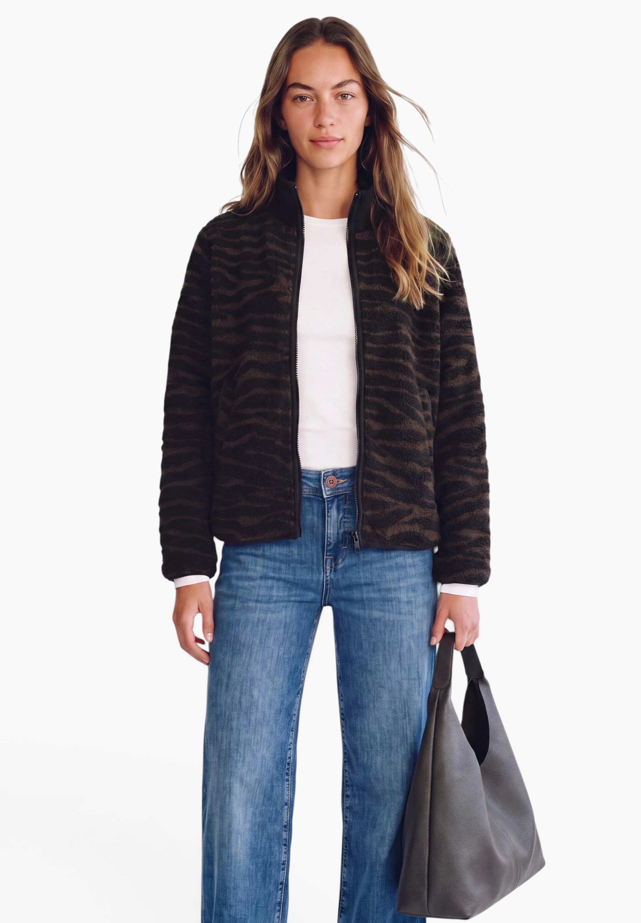 Street One Studio Between-Season Jacket in Black: front