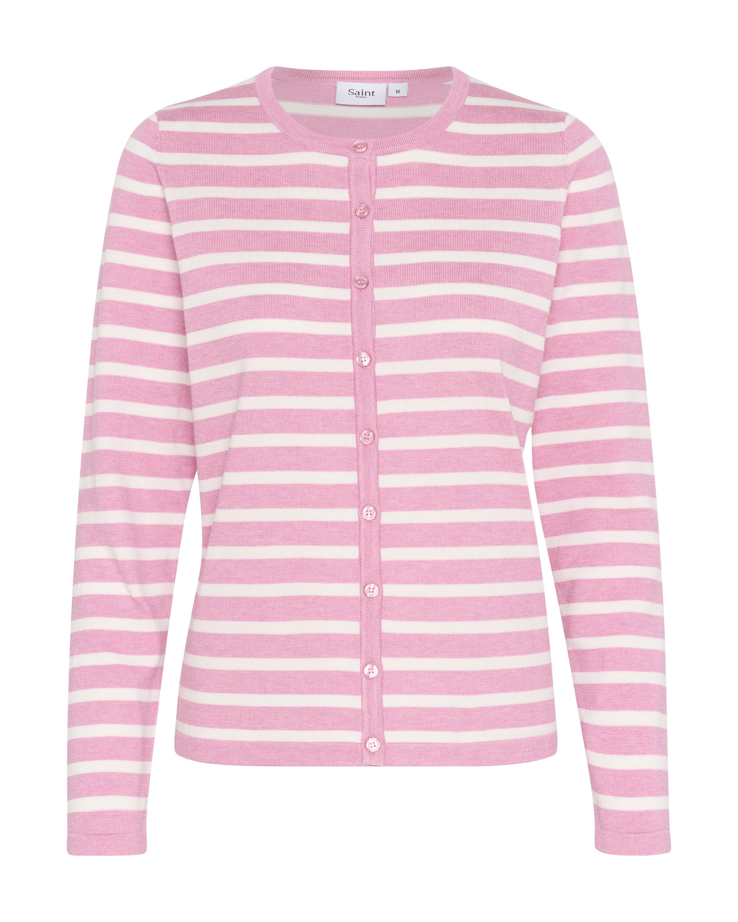 SAINT TROPEZ Strickjacke in Pink: Vorderseite