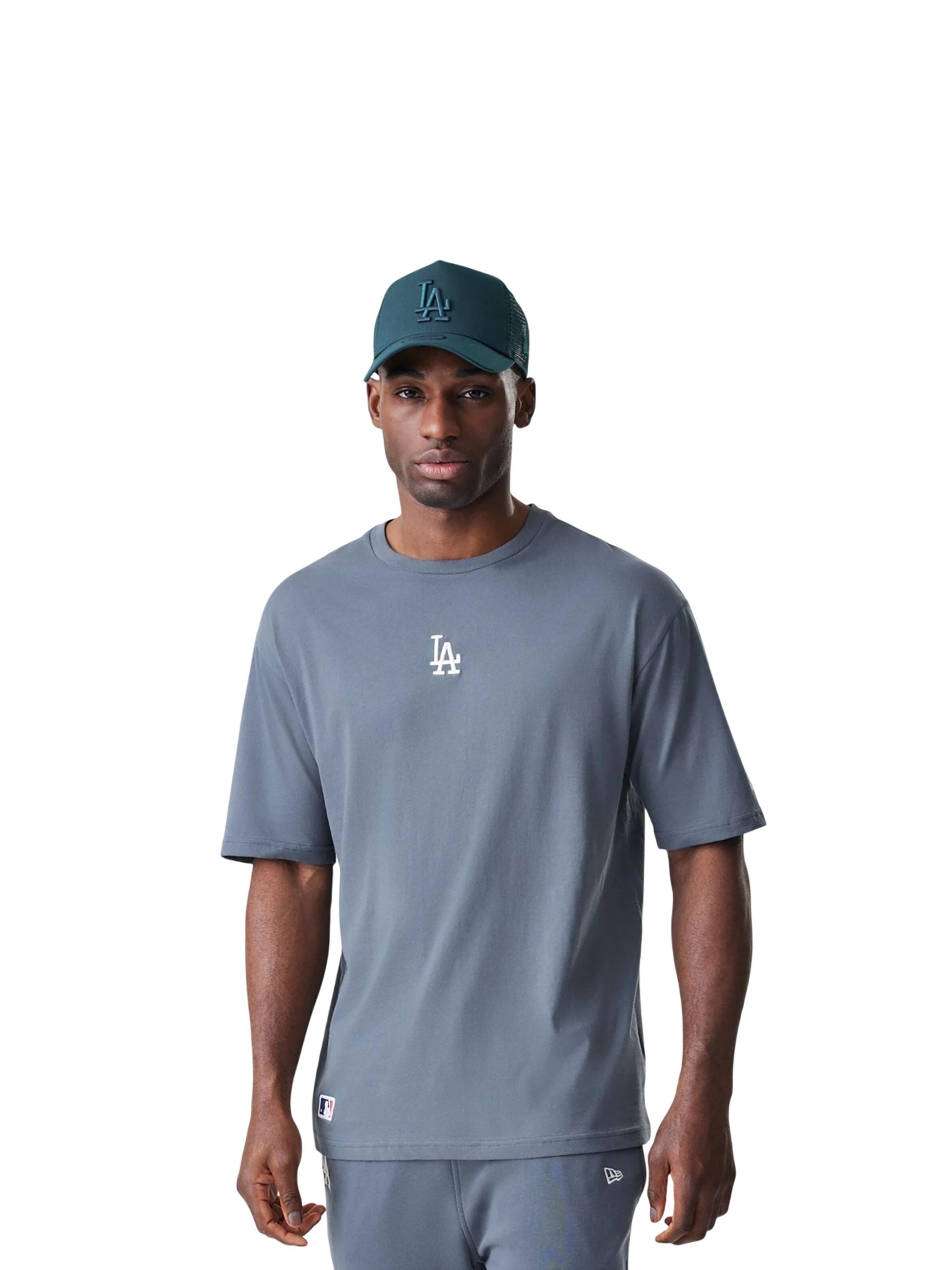 NEW ERA Shirt 'MLB League Essential LA Dodgers' in Grey: front