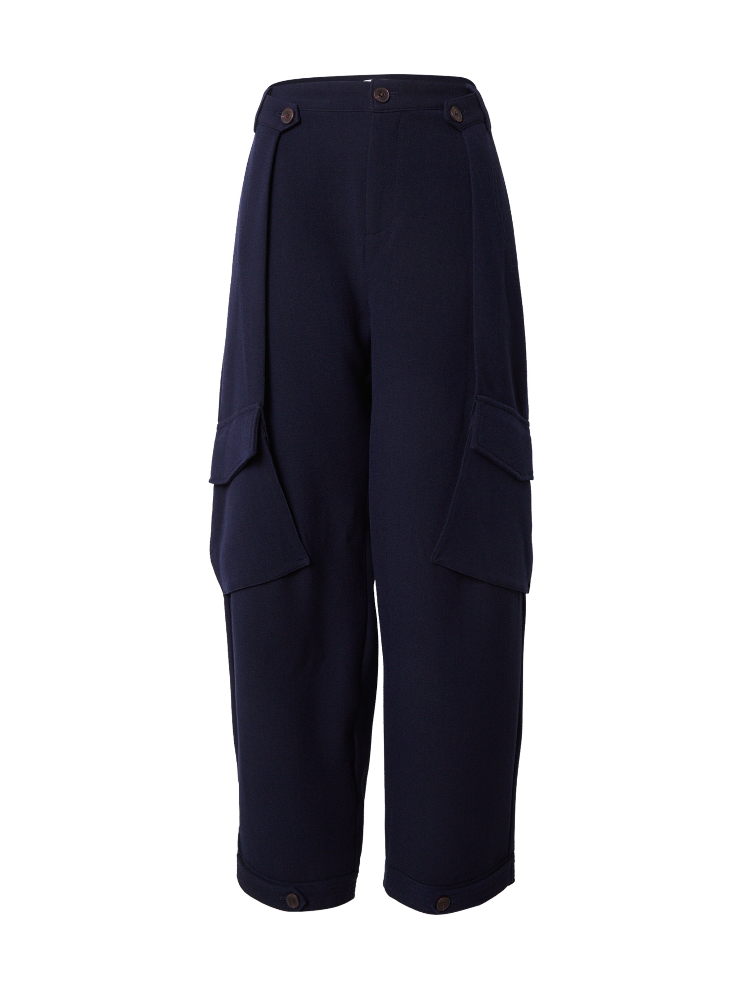 VERSTIQUE Широка кройка Панталон в синьо: отпред