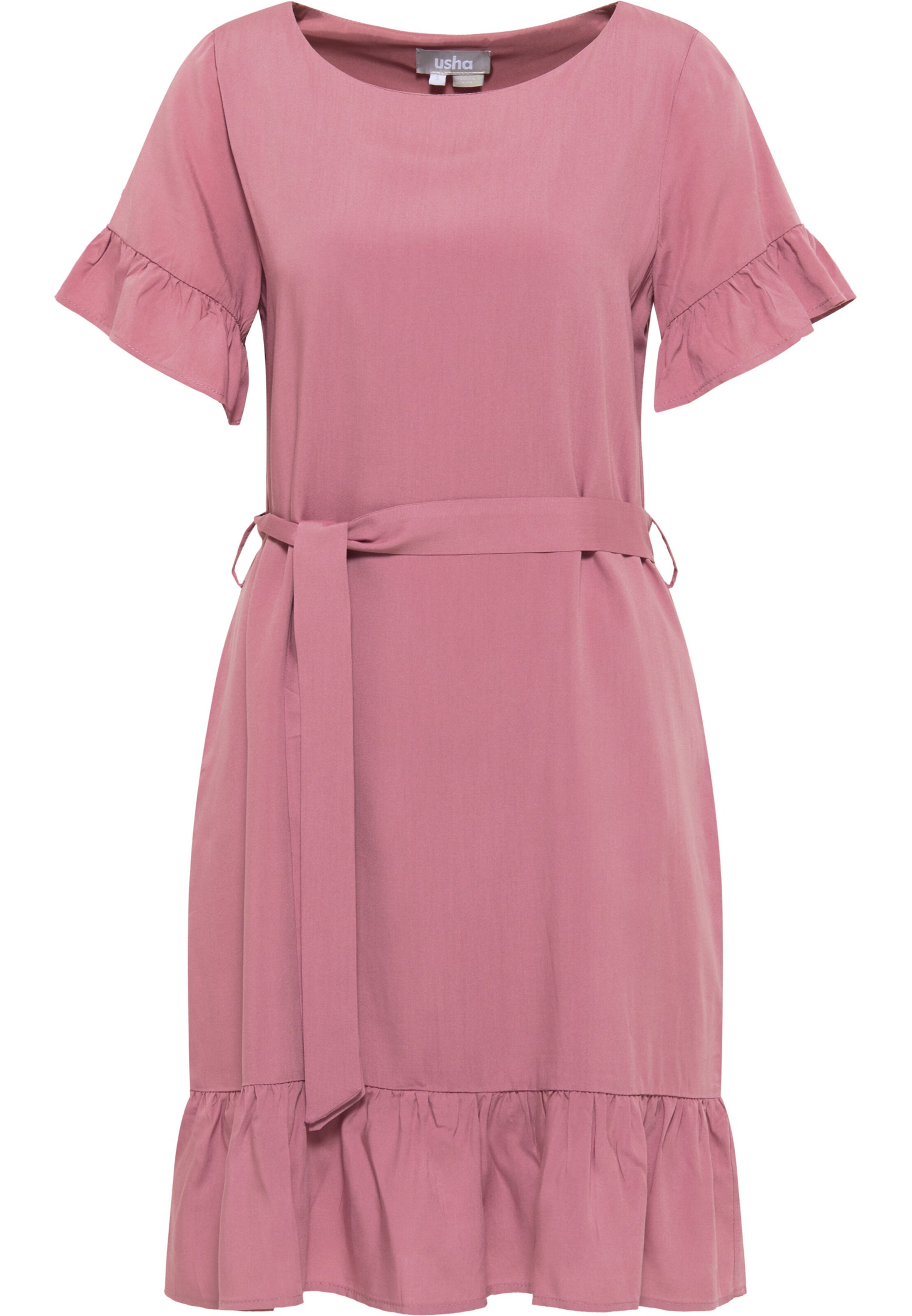 Robe Usha en rose : devant