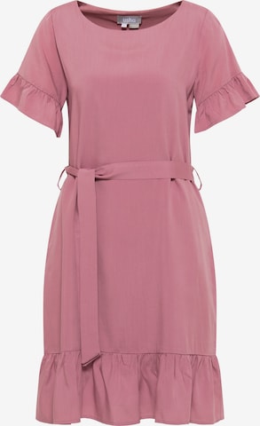 Robe Usha en rose : devant