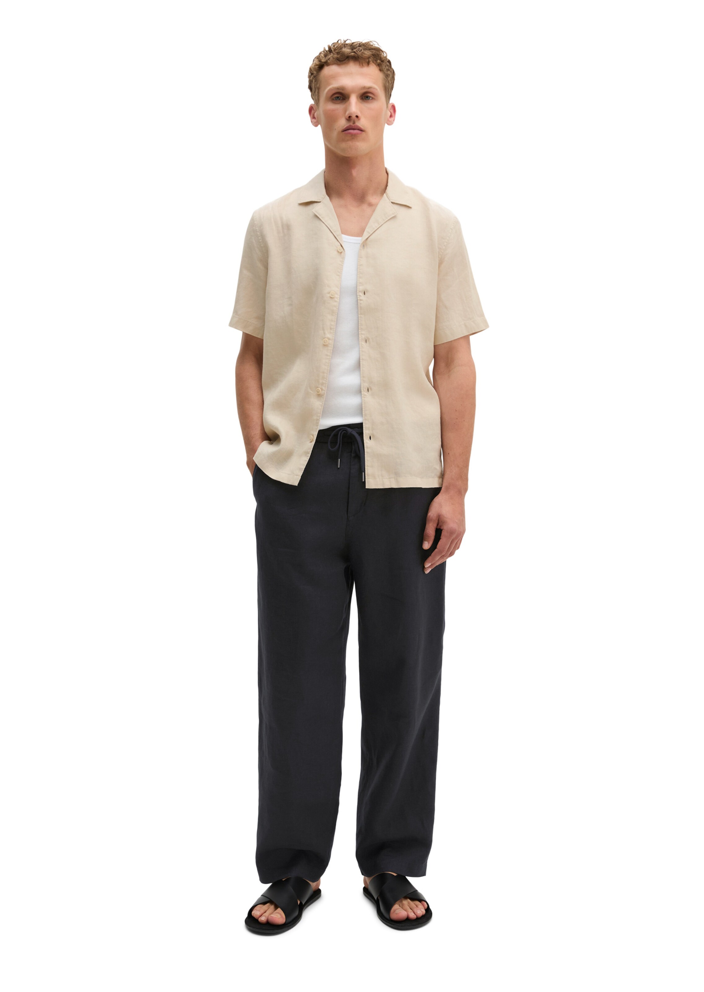 Marc O'Polo Regular Fit Hemd in Beige