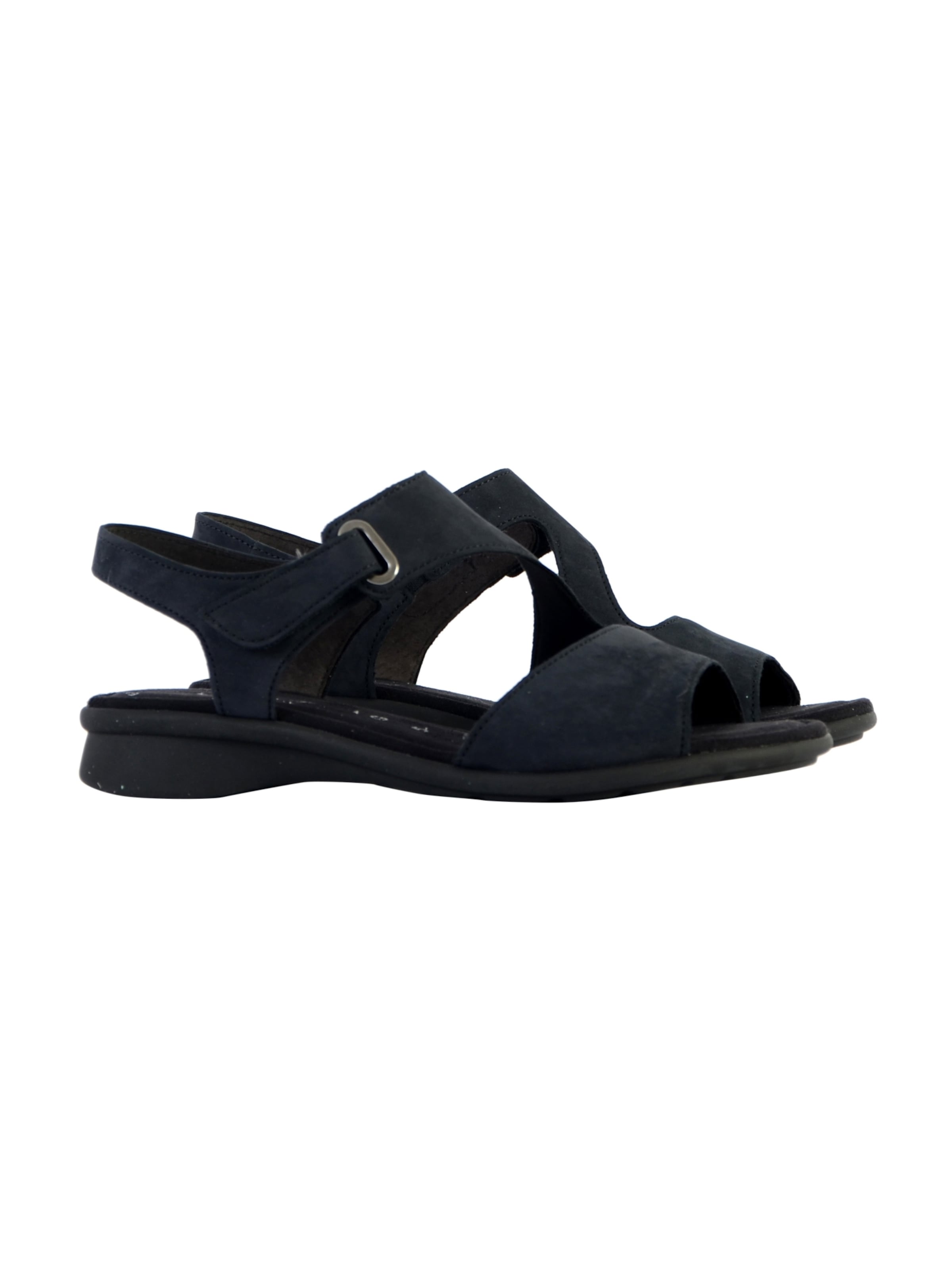 GABOR Sandal 'Flache Sandale aus Soft Nubuck Leder' in Blue