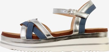 The Divine Factory Sandale in Blau: Vorderseite