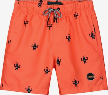 Shorts de bain Shiwi en orange : devant