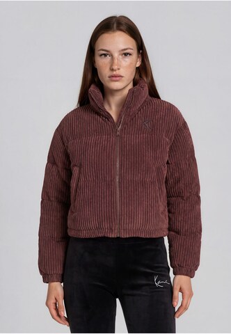 Karl Kani Winterjas in Bruin: voorkant