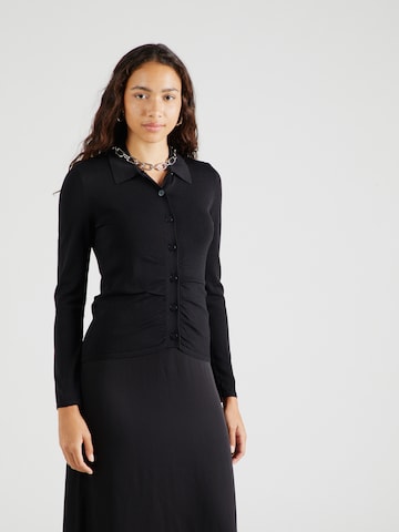 Sisley Вязаная кофта в Черный: спереди