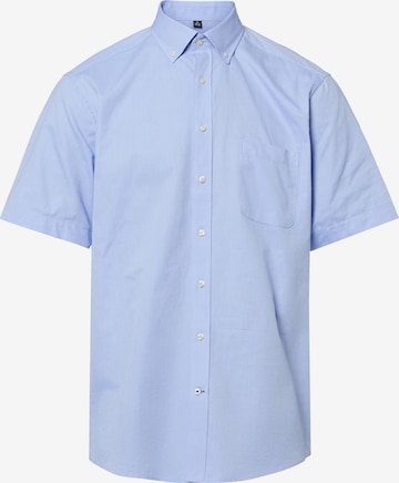 Chemise Nils Sundström en bleu : devant