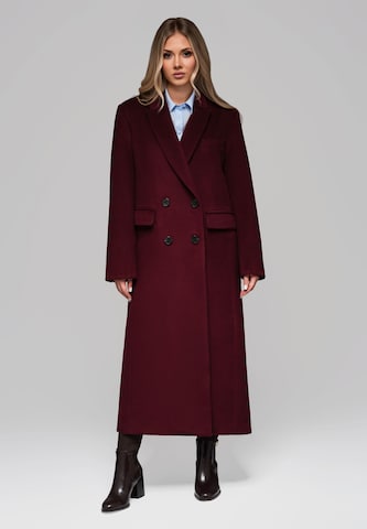 Ombre Between-seasons coat in Red: front
