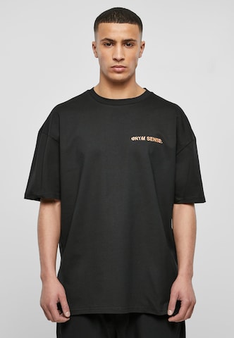 9N1M SENSE Shirt 'Sense Anatomy 2' in Zwart: voorkant