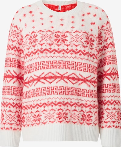 ONLY Pulover 'ONLXMAS NORDIC' u crvena / bijela, Pregled proizvoda