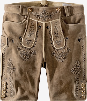 STOCKERPOINT Traditional pants 'Fellhorn' in Brown: front