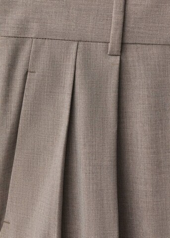 MANGO Wide Leg Hose 'Iris' in Braun