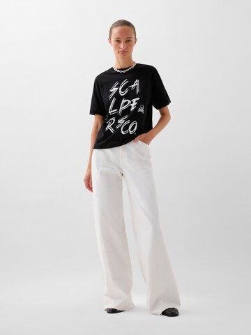 Scalpers Shirt 'Name Sign' in Zwart: voorkant