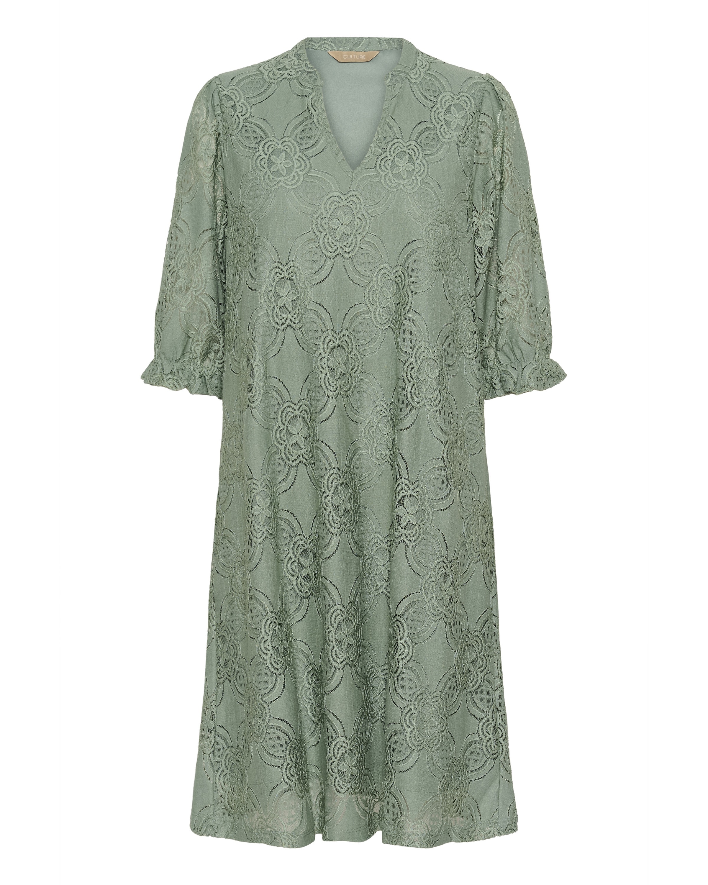 Robe 'Olu' CULTURE en vert : devant