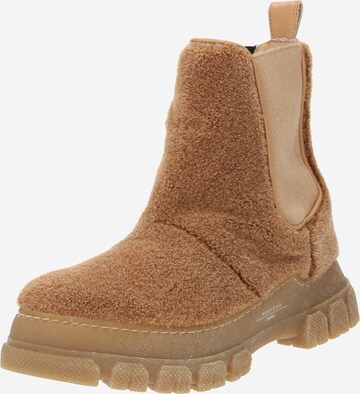 Weekend Max Mara Chelsea Boots 'MUSCHIO' i beige: forside