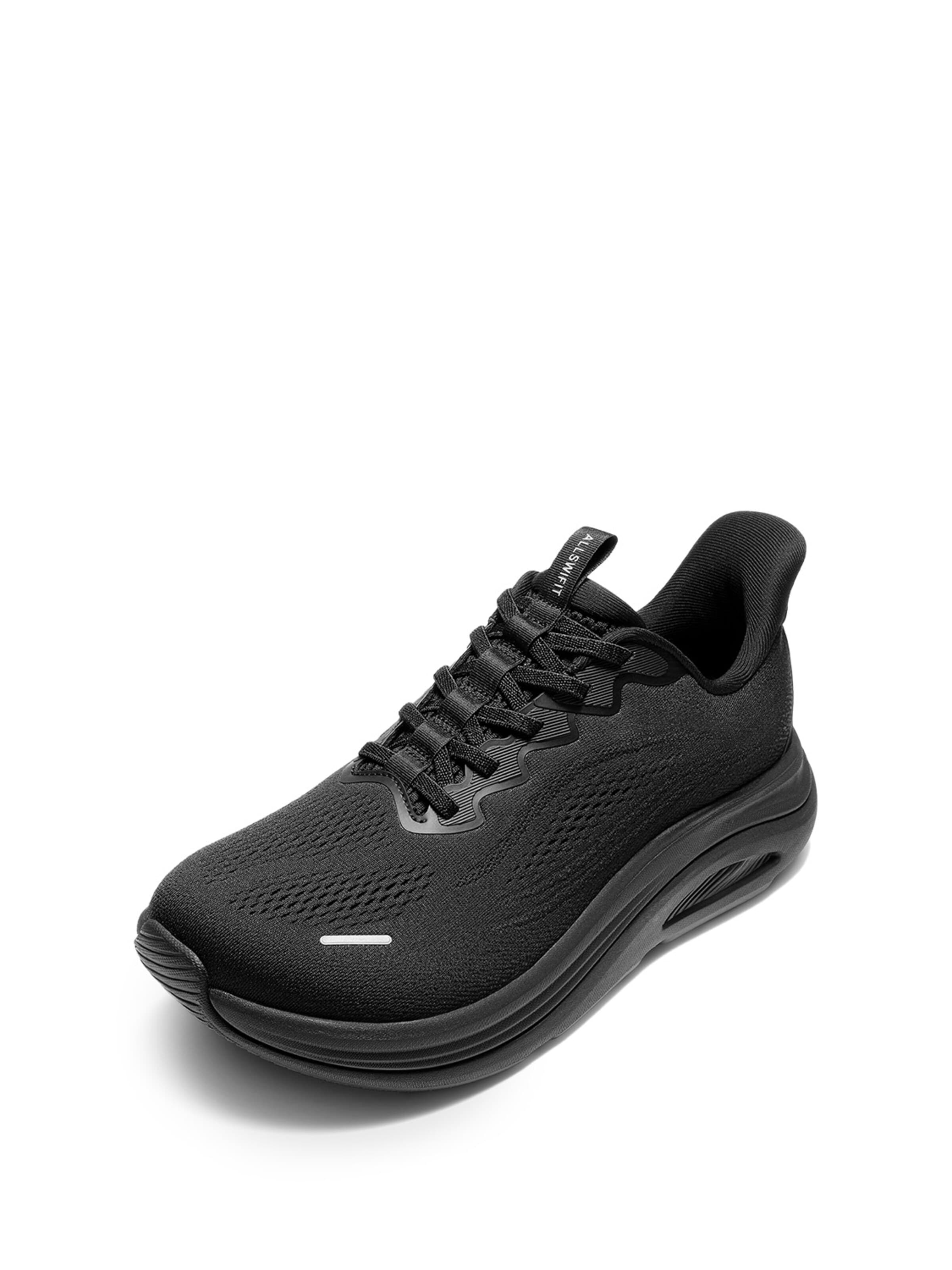 ALLSWIFT Running Shoes in Black: front