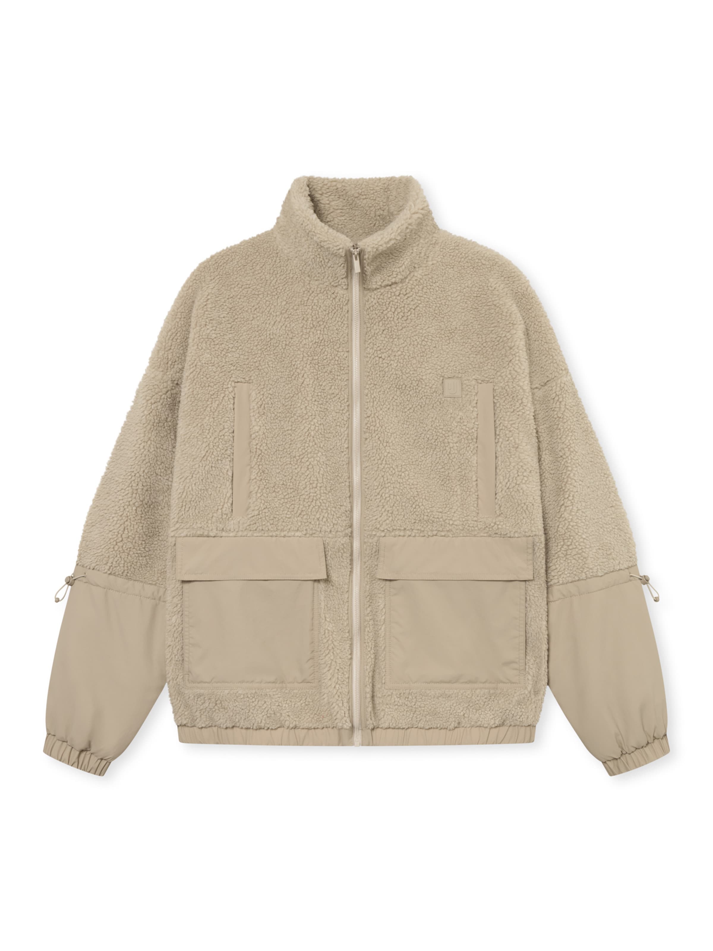 Johnny Urban Fleecetakki 'Carson' värissä beige: etupuoli