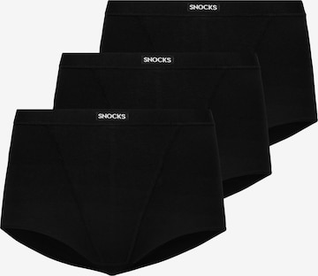 SNOCKS Boyshorts in Black: front