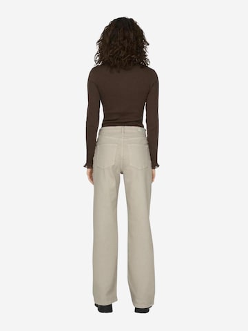 Wide leg Jeans 'ONLJUICY HW WIDE LEG DNM REA NOOS 15288219' di ONLY in beige