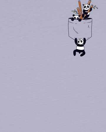 watabout.kids Shirt 'Pocket Pandas' in Lila