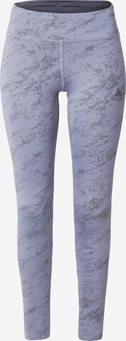 ODLO Skinny Sportbroek 'ZEROWEIGHT' in Blauw: voorkant