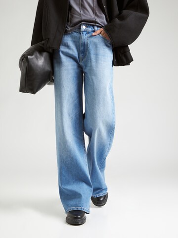 Wide leg Jeans di Sisley in blu: frontale