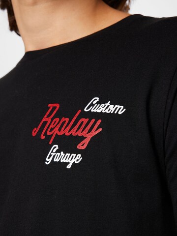 REPLAY Shirt in Zwart