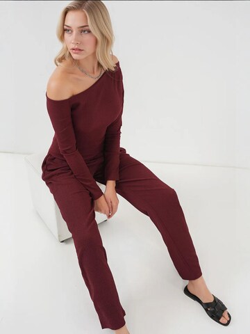 Bigdart - Calças de fato em vermelho