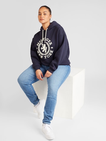 Tommy Hilfiger Curve Sweatshirt i blå