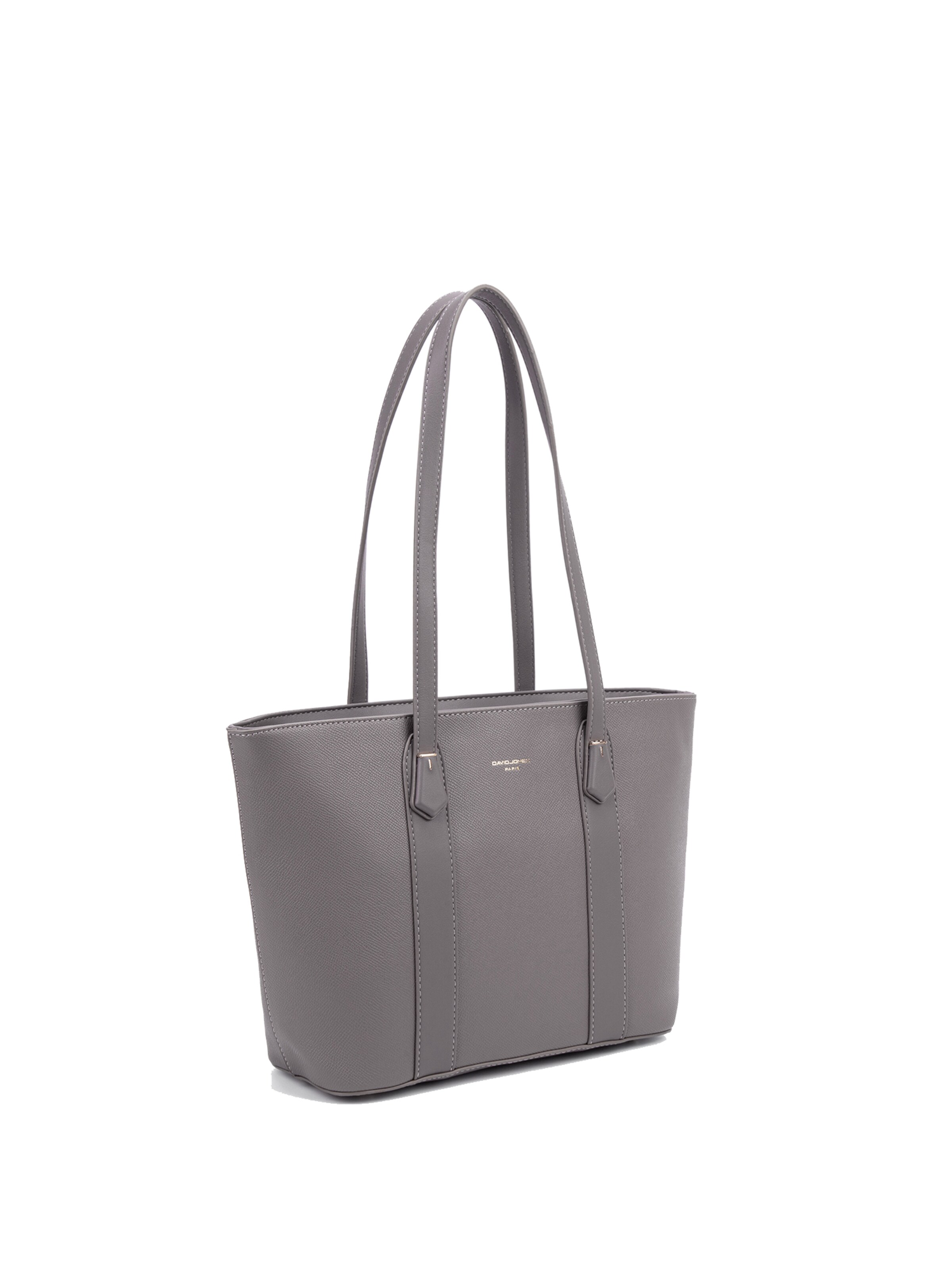 Borsa a spalla 'Borsa a Spalla Donna Vegan Leather 36x23 cm - Chiusura Zip' di David Jones in grigio