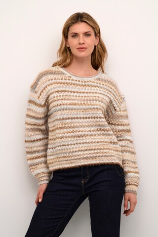 CULTURE Pullover i beige: forside
