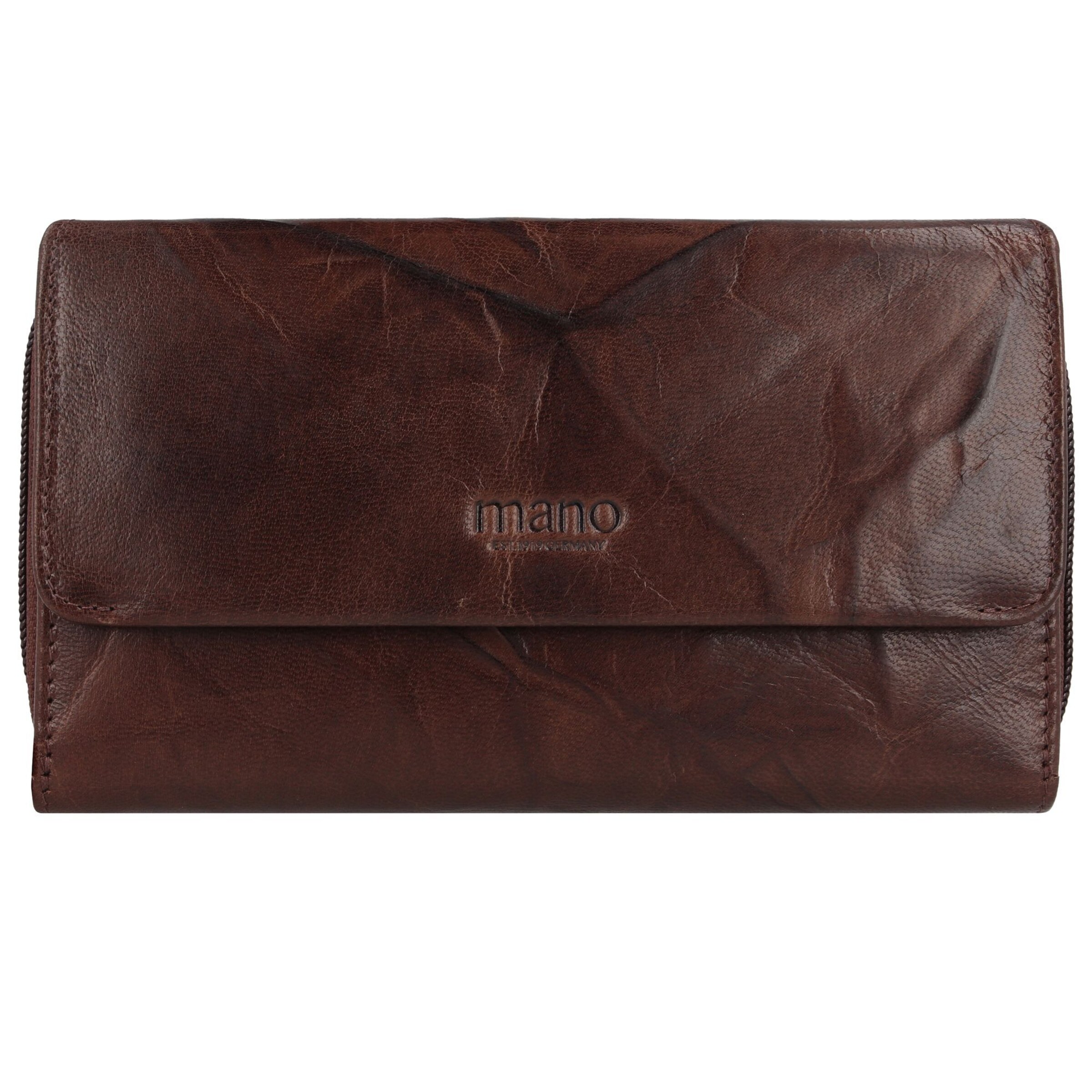 mano Portemonnaie 'Donna Aurona' in Braun: Vorderseite