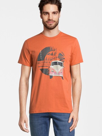 Course Shirt 'VW Retro' in Oranje: voorkant