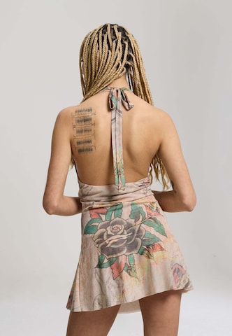Ed Hardy Kleid 'Tiger' in Beige