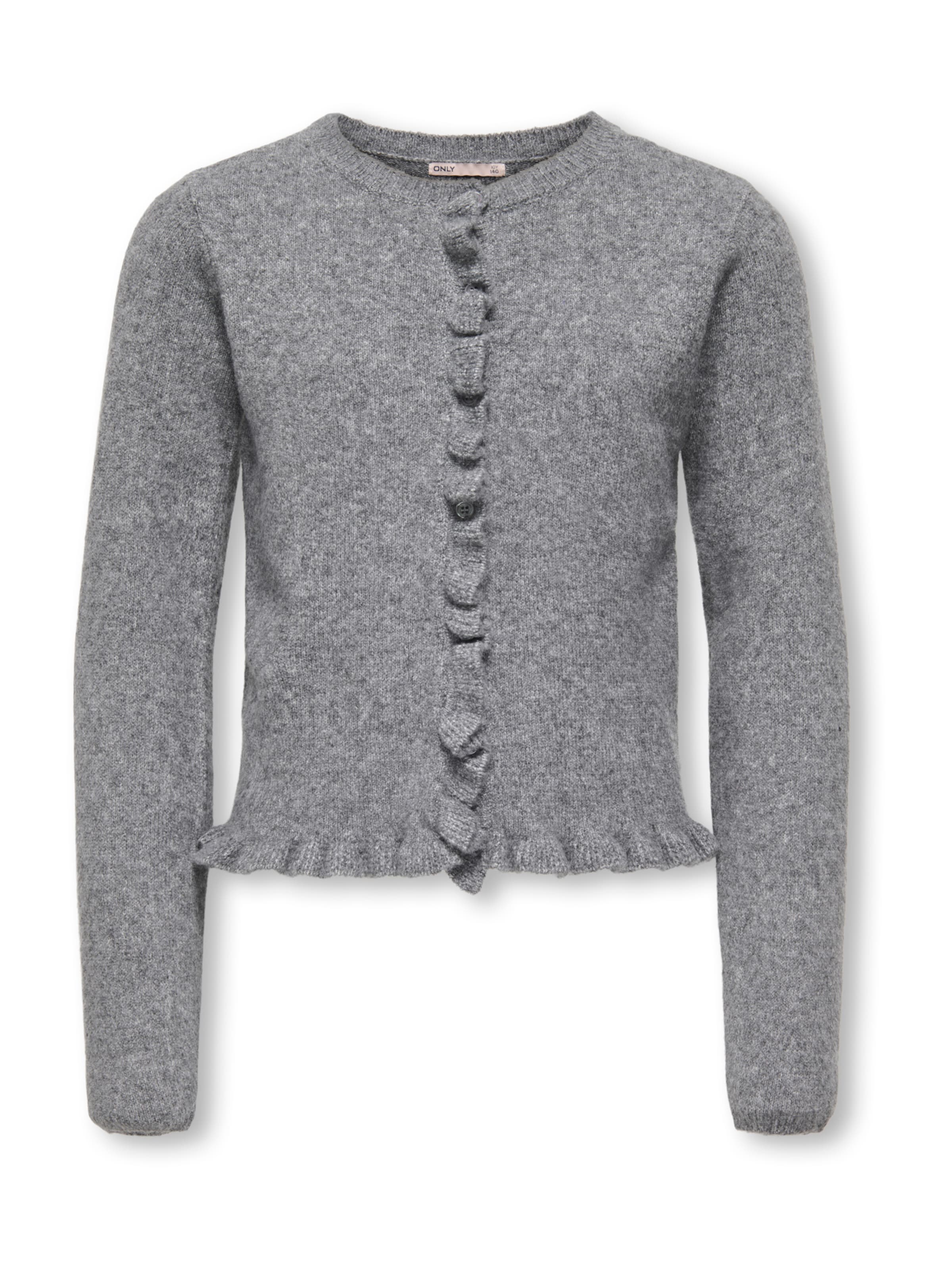 Cardigan 'KOGSHELDA' ONLY GIRLS en gris : devant