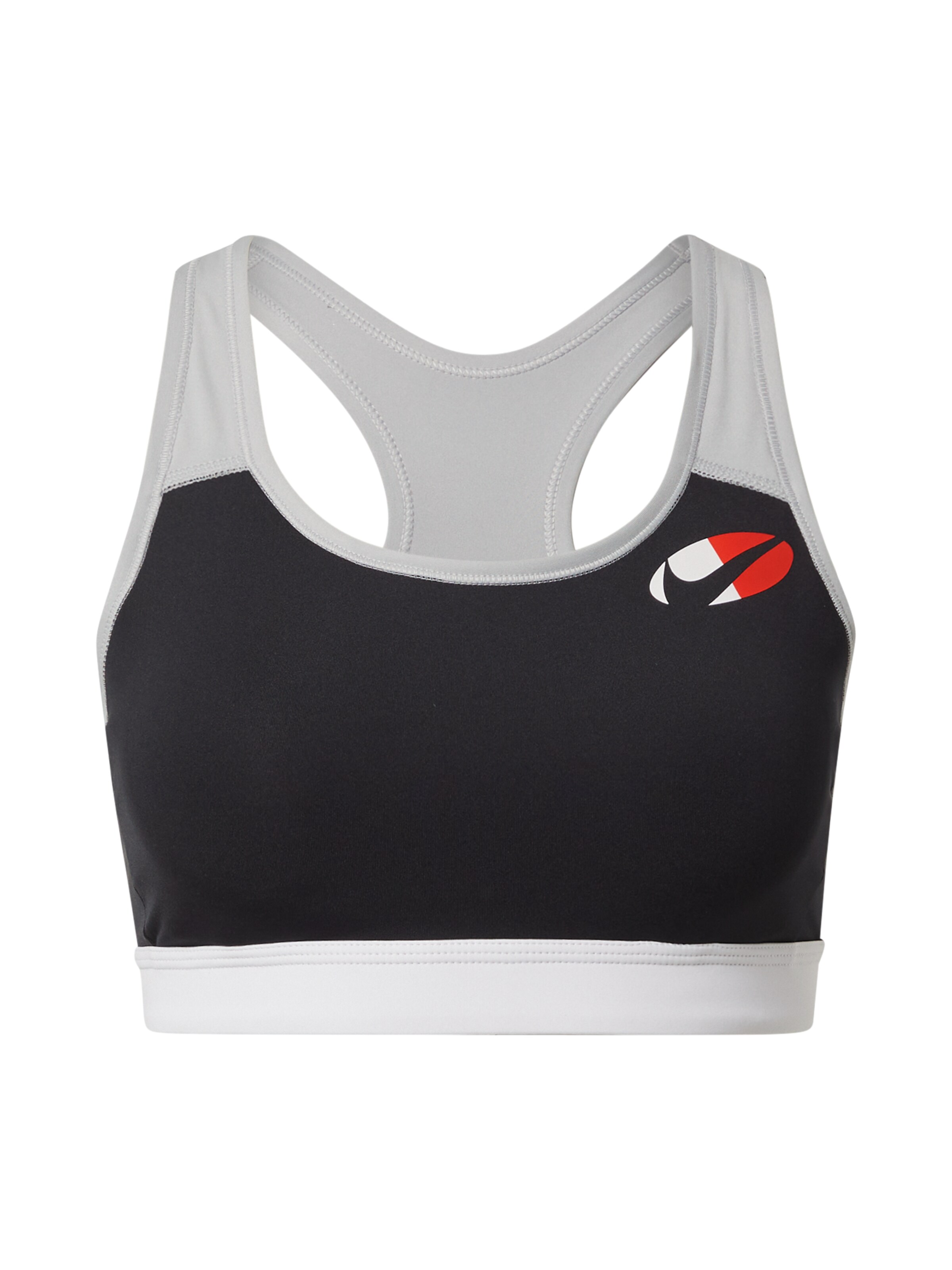 NIKE Sport-BH in rot / schwarz / weiß, Produktansicht
