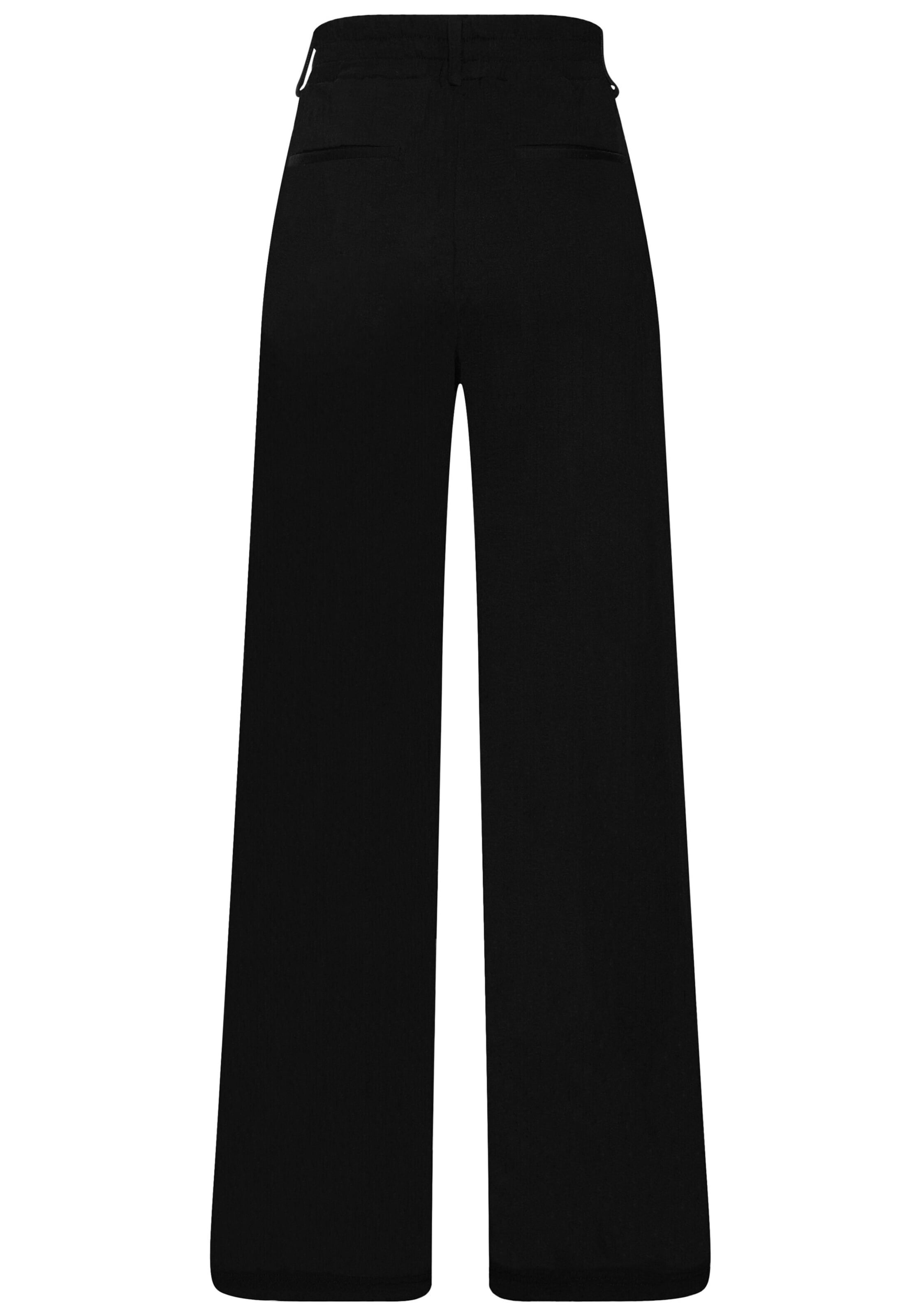 LASCANA Loose fit Pleat-Front Pants in Black