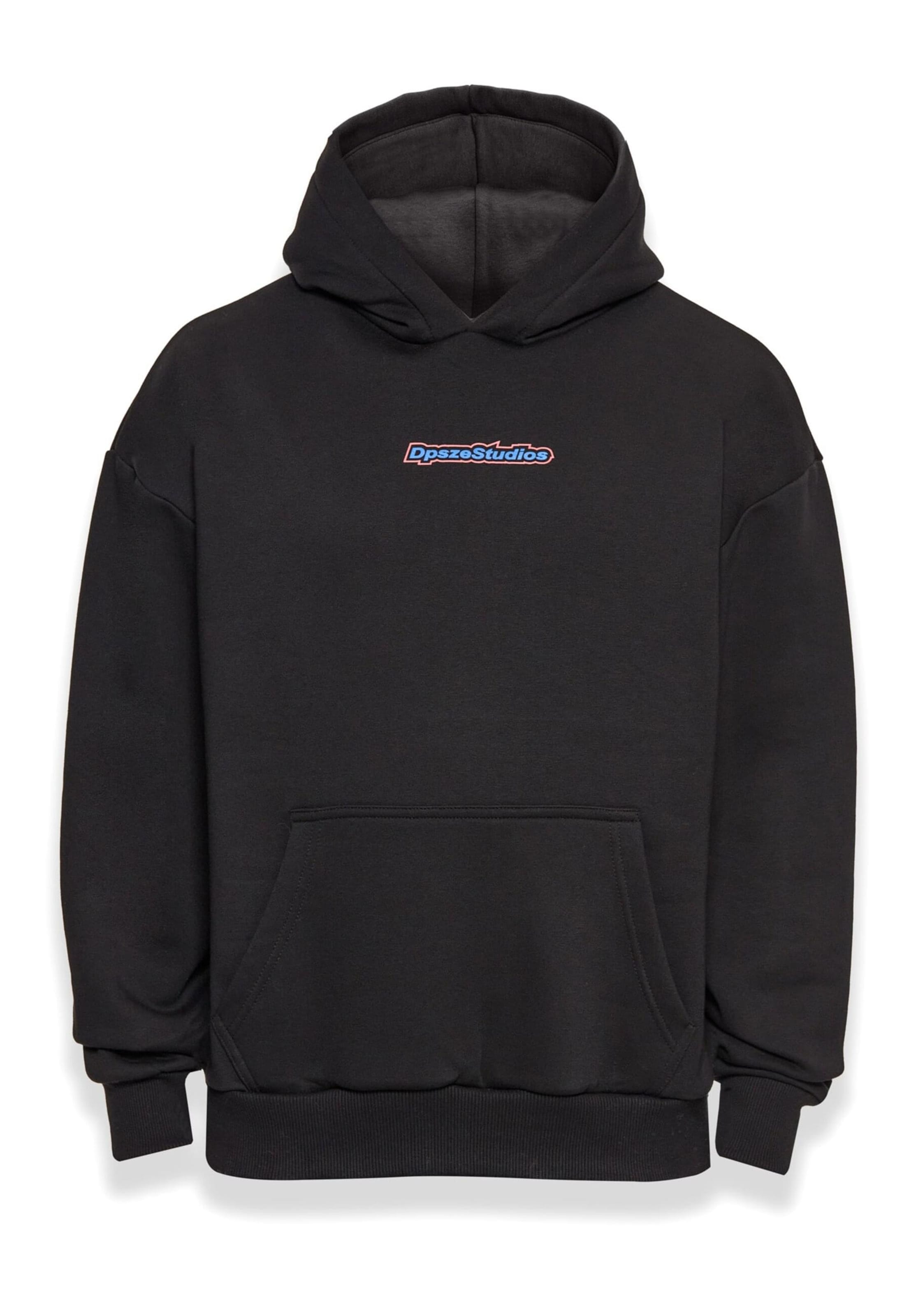 Dropsize Mikina 'Peace of Mind' – černá: přední strana