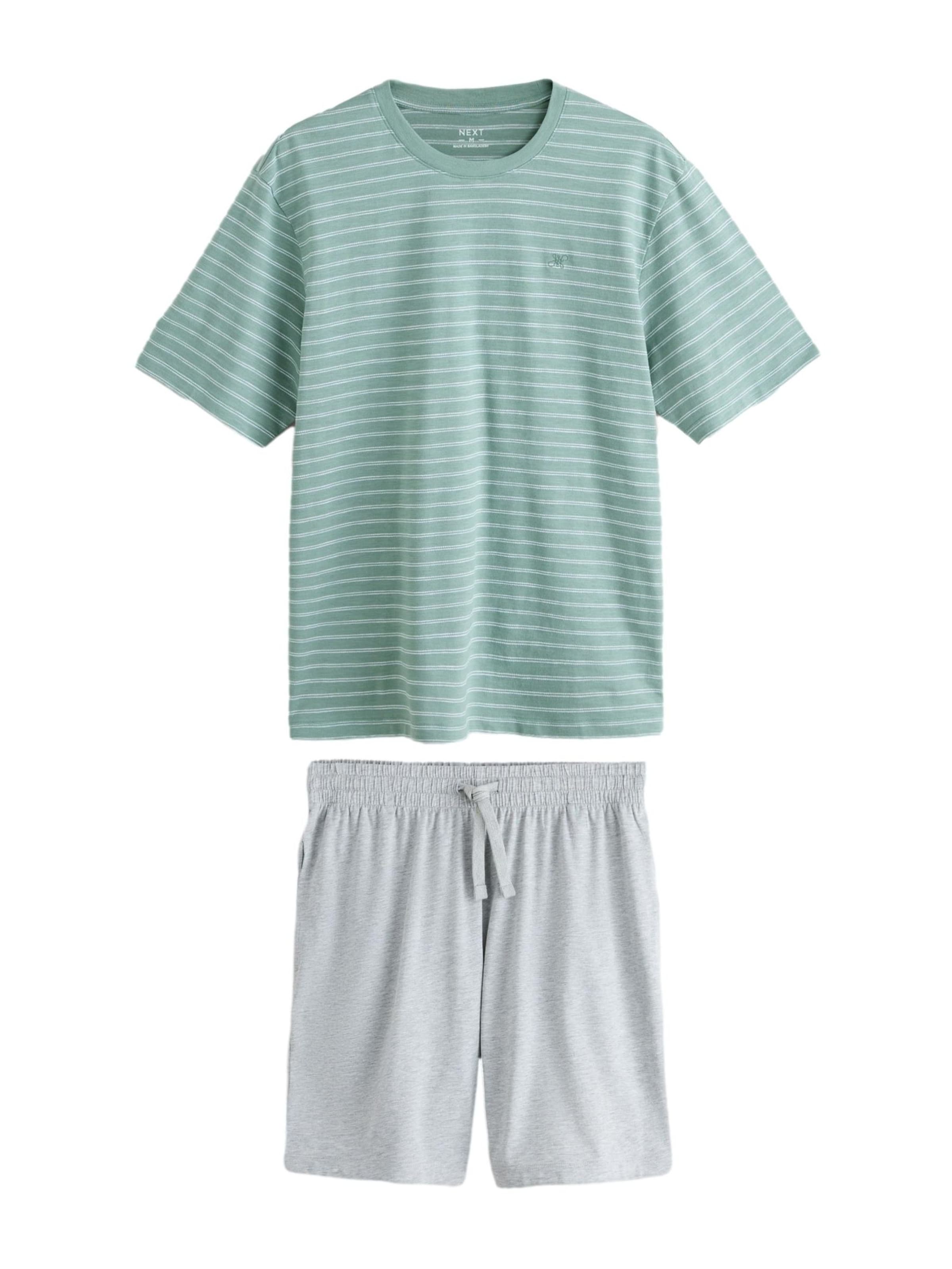 NextKratka pidžama - siva boja: prednji dio