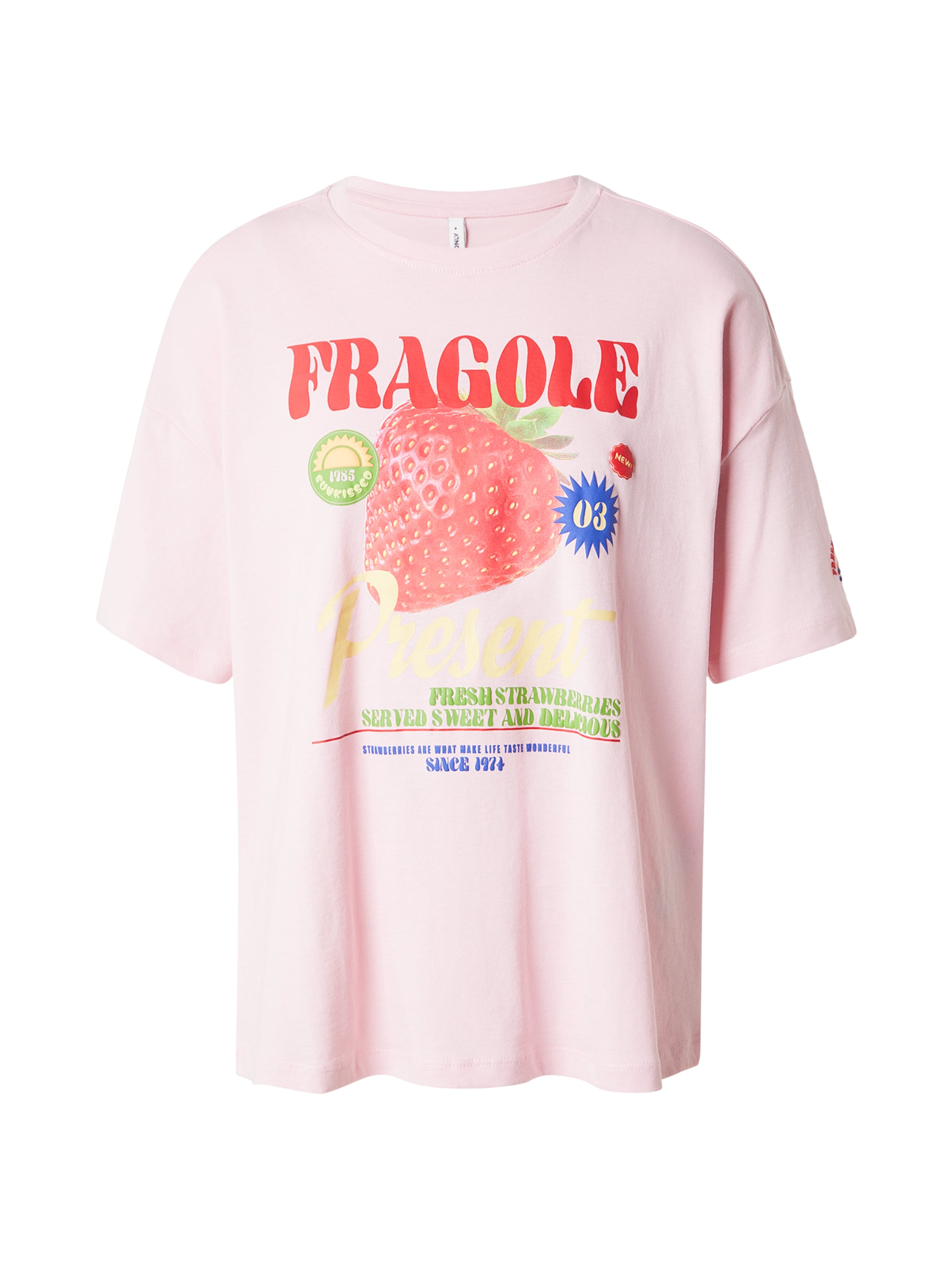 ONLY Tričko 'ONLBOLETTE' - modrá / svetlozelená / ružová / červená, Produkt