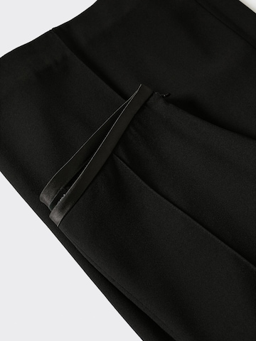 MANGO Wide leg Pleated Pants 'Gala' in Black