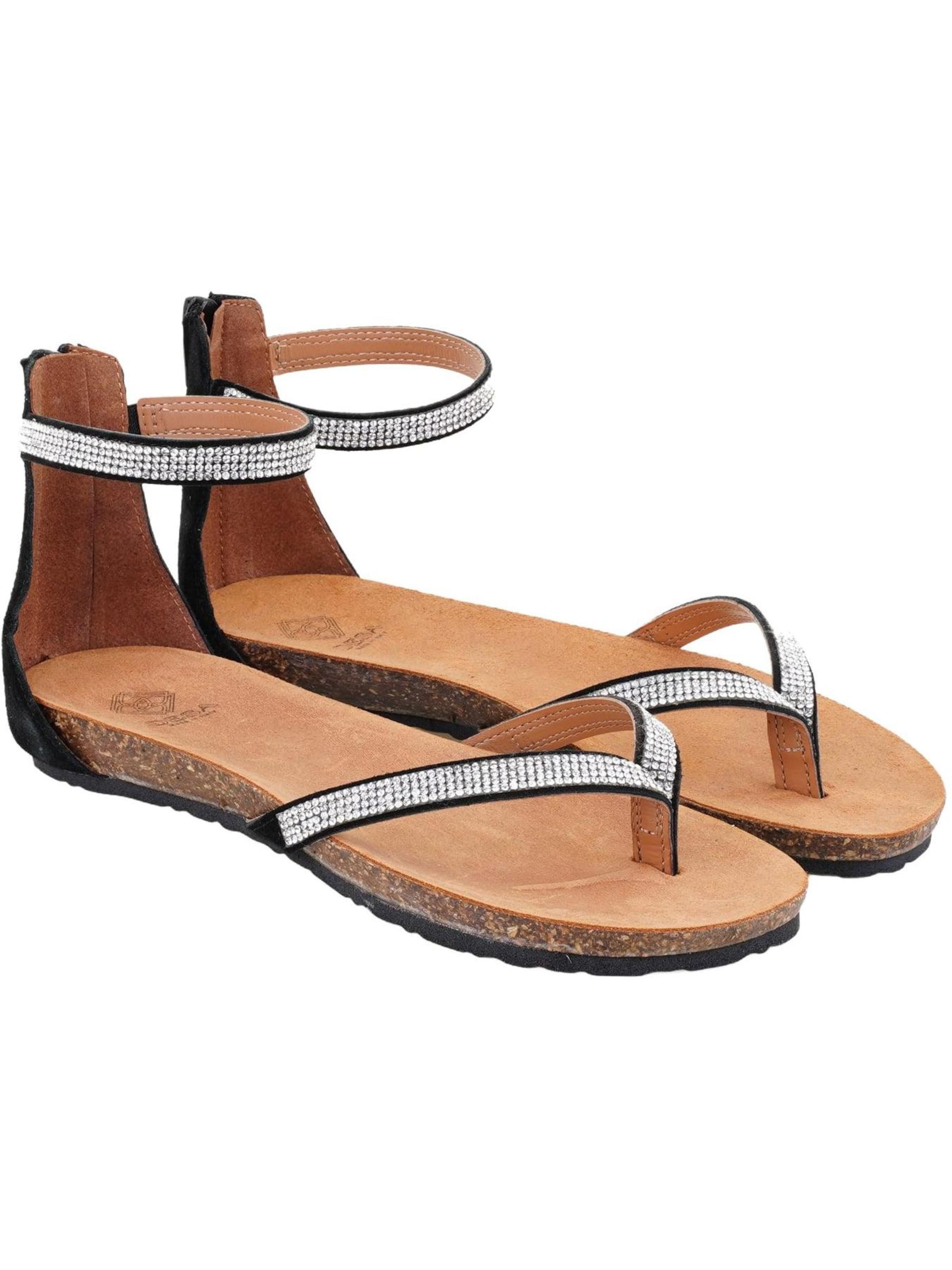 Desa Sandals 'Sandalen' in Black: front