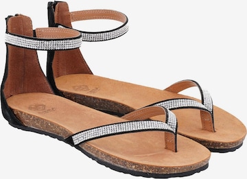 Desa Sandals 'Sandalen' in Black: front
