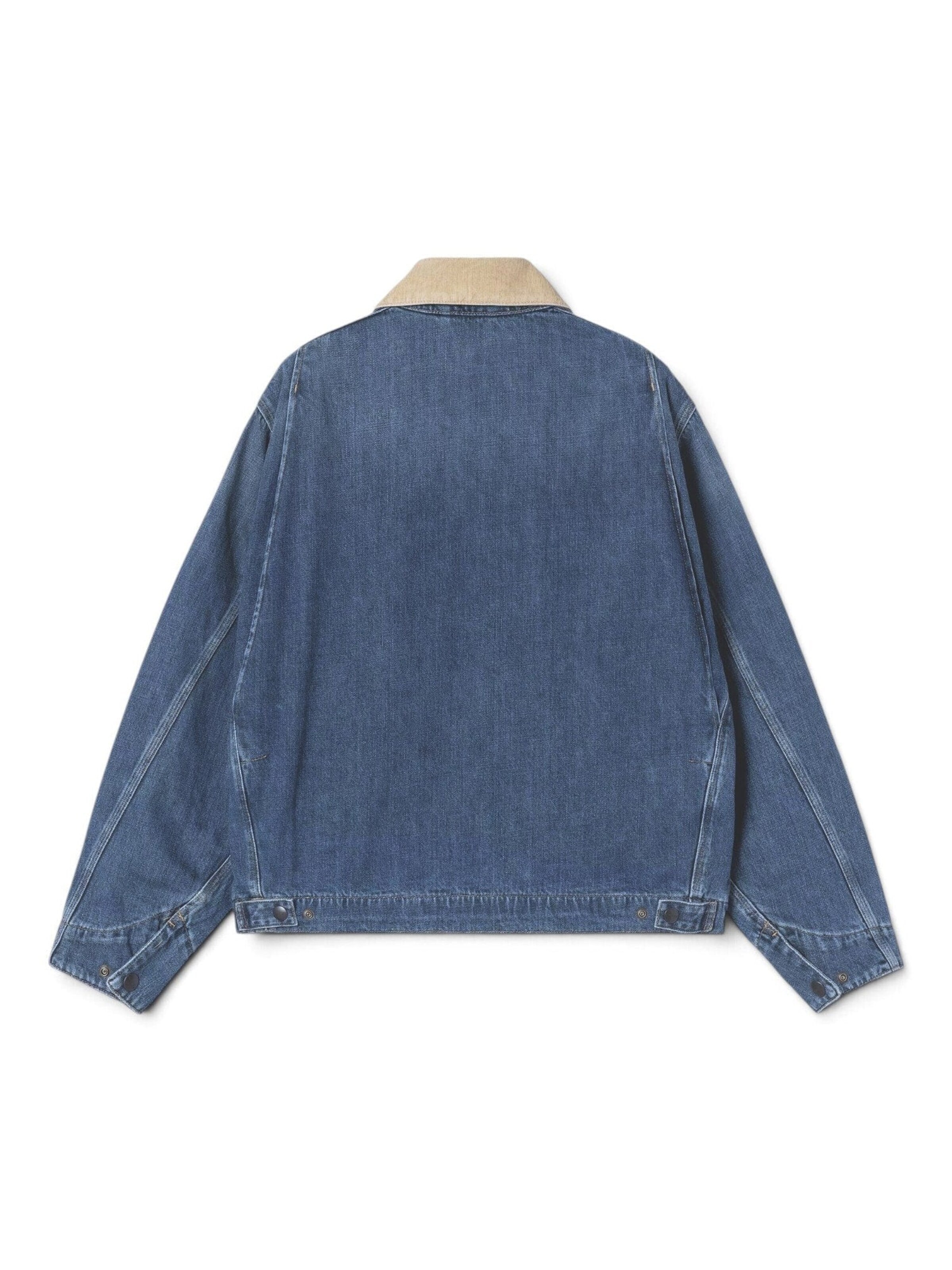 Carhartt WIP Between-season jacket 'OG DETROIT JACKET BLUE/DUSTY H BROWN' in Blue